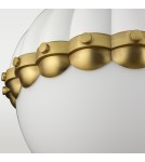 Modern Classic style wall lamps - Cosmolight PRALINES wall lamp W01237WH white, brass - product 2