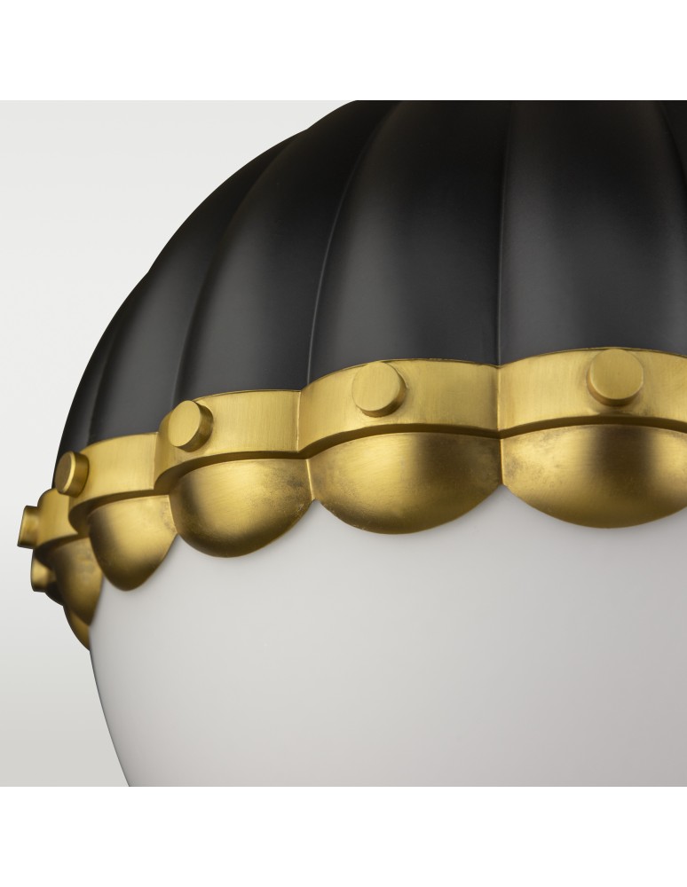 Modern Classic style wall lamps - Cosmolight PRALINES wall lamp W01244BK black, brass - product kolory-swiatla.pl 2