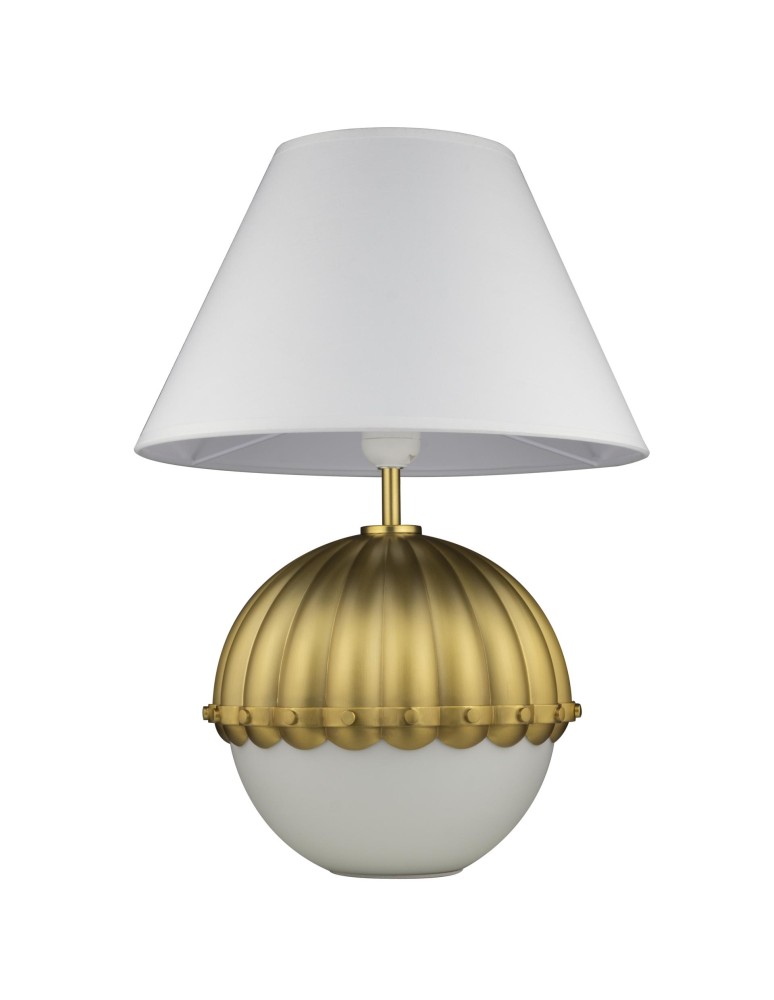 Table lamps with lampshade - Cosmolight PRALINES table lamp T01282BR brass - product kolory-swiatla.pl 1
