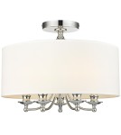 Hampton ceiling lamps - Cosmolight Plafond ABU DHABI C05428CH-WH chrome. - product 1