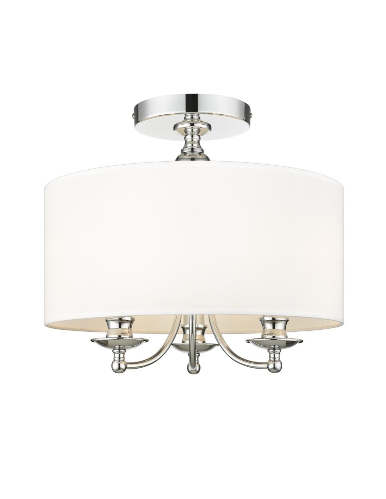 Hampton ceiling lamps - Cosmolight Plafond ABU DHABI C03466CH-WH chrome. - product kolory-swiatla.pl 1