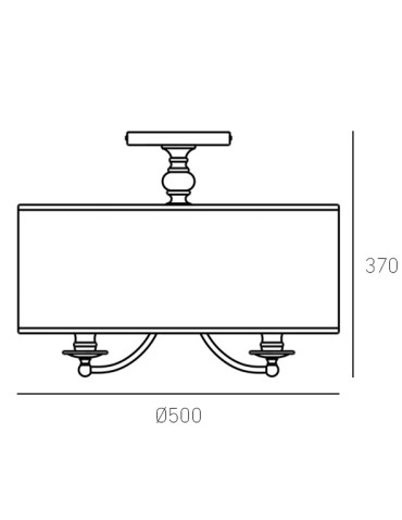 Cosmolight Plafon ABU DHABI C05428CH-BK chrom - produkt 2
