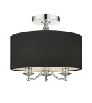 Hampton ceiling lamps - Cosmolight ABU DHABI Plafond C03466CH-BK chrome. - product 1
