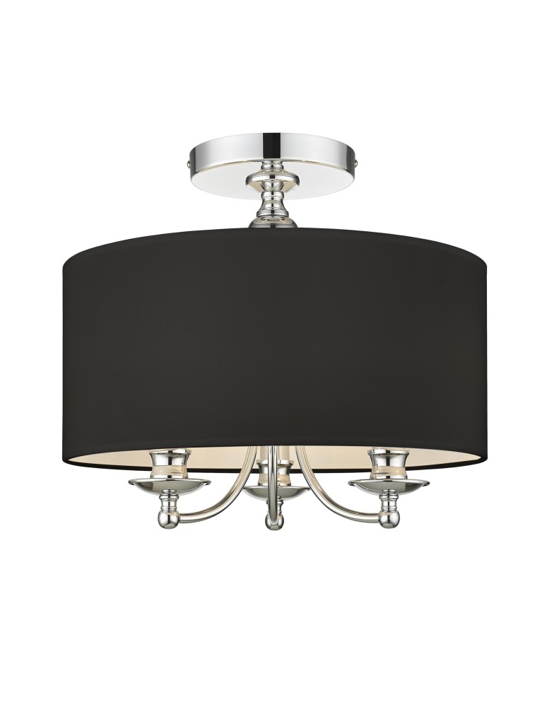 Hampton ceiling lamps - Cosmolight ABU DHABI Plafond C03466CH-BK chrome. - product kolory-swiatla.pl 1
