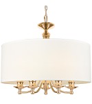 Hampton style pendant lamps - Cosmolight ABU DHABI pendant lamp P05896AU-WH gold. - product 1