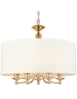 Cosmolight Lampa wisząca ABU DHABI P05896AU-WH złoty