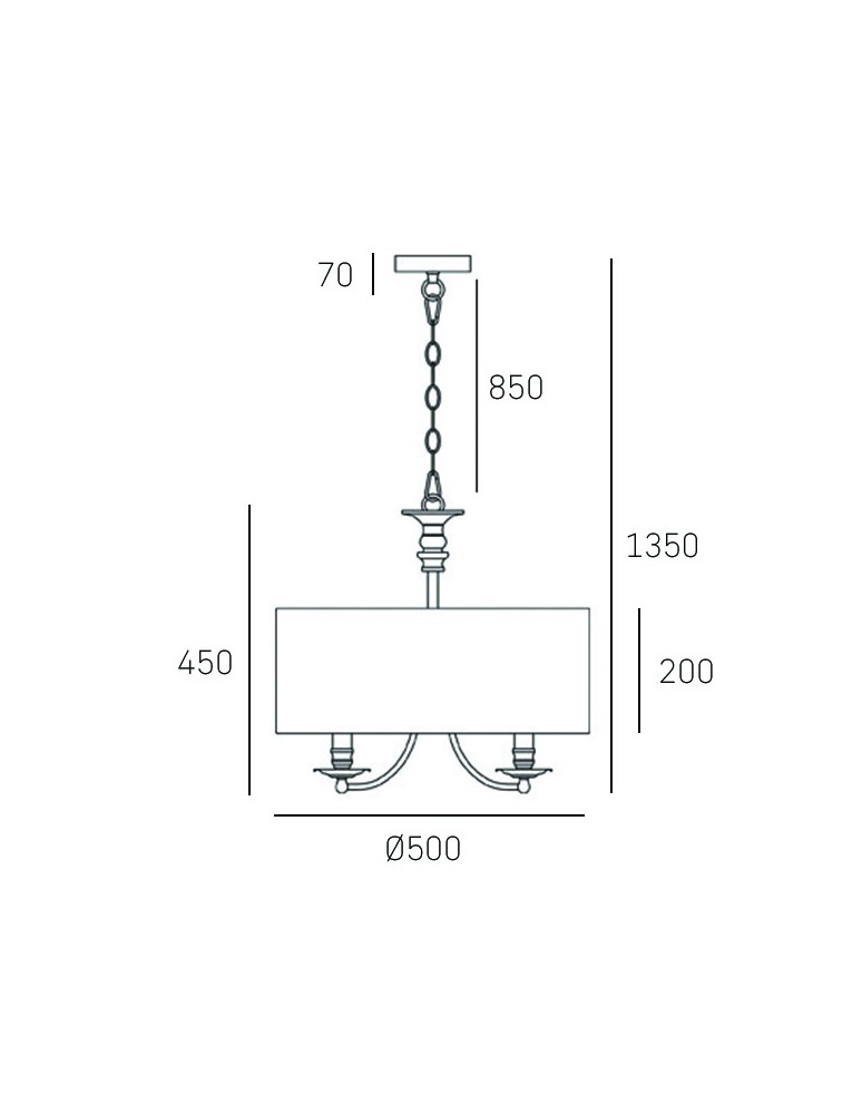 Hampton style pendant lamps - Cosmolight ABU DHABI pendant lamp P05896AU-WH gold. - product kolory-swiatla.pl 2
