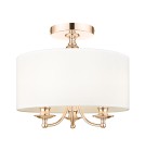 Hampton ceiling lamps - Cosmolight ABU DHABI Plafond C03480AU-WH gold. - product 1