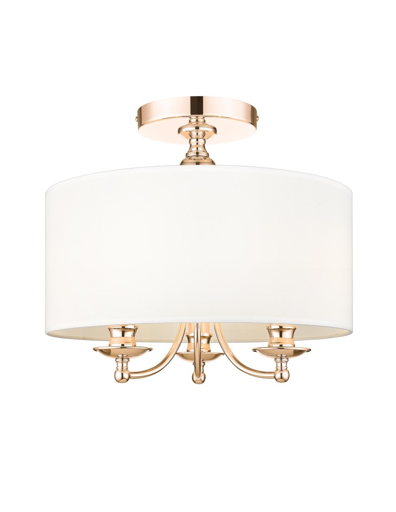 Hampton ceiling lamps - Cosmolight ABU DHABI Plafond C03480AU-WH gold. - product kolory-swiatla.pl 1