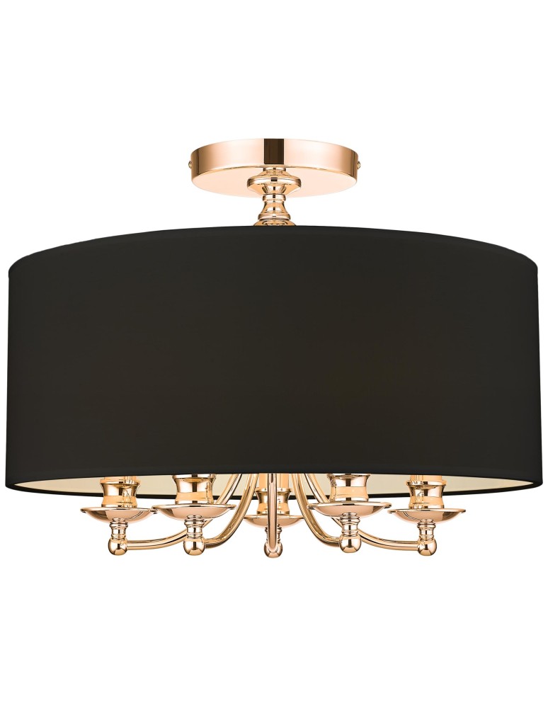 Hampton ceiling lamps - Cosmolight ABU DHABI Plafond C05442AU-BK gold. - product kolory-swiatla.pl 1