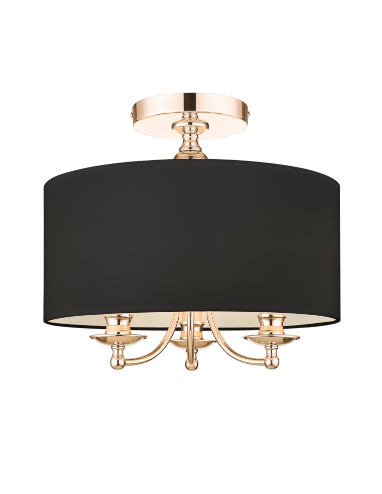 Hampton ceiling lamps - Cosmolight ABU DHABI Plafond C03480AU-BK gold. - product kolory-swiatla.pl 1