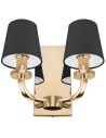 View CosmoLight NEW YORK wall lamp W02510AU-BK gold.