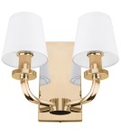 Wall lamps with lampshade - CosmoLight NEW YORK wall lamp W02510AU-BK gold. - product 2