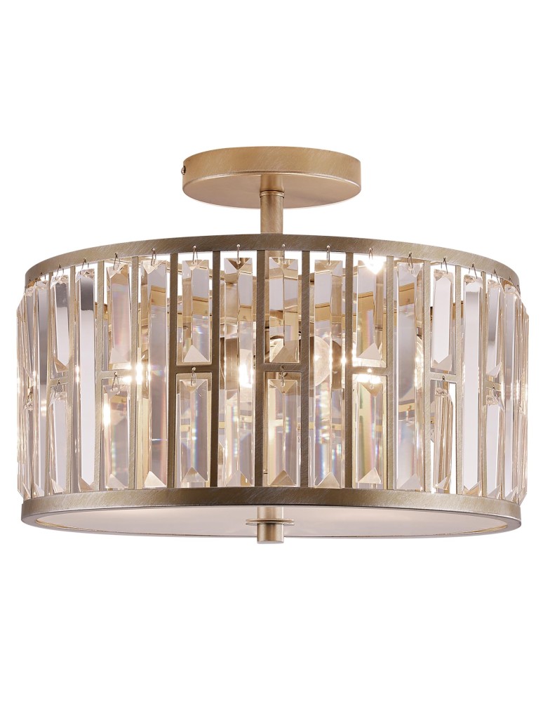 Ceiling lamps with crystals - Cosmolight Plafond KYIV C03411CP champagne. - product kolory-swiatla.pl 1