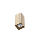 Ceiling luminaires for replaceable light source - Azzardo surface-mounted VELIA SQUARE 2 (brass) 2xGU10 gold AZ4402 - product 1
