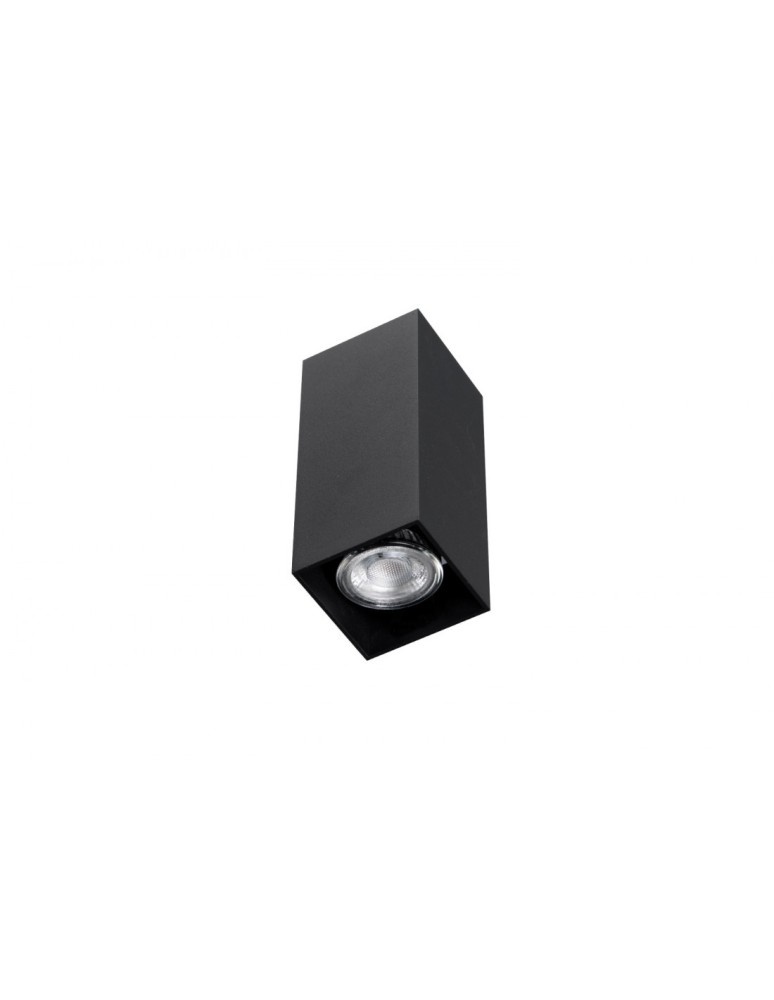Ceiling luminaires for replaceable light source - Azzardo surface-mounted VELIA SQUARE 2 (black) 2xGU10 white AZ4401 - product kolory-swiatla.pl 1