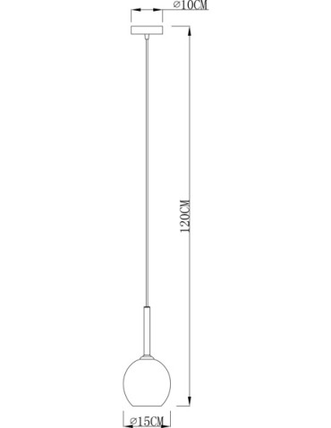 Zuma Line MONIC 1x40W E14 230V Chrome MD1629-1 Pendant. - product 2
