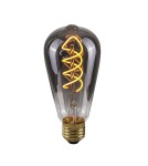 Edison LED E27 230V bulbs - ITALUX Spiral Smoke LED Bulb E27 4W 2200K 90lm Smoky 801551 ST64. - product 1