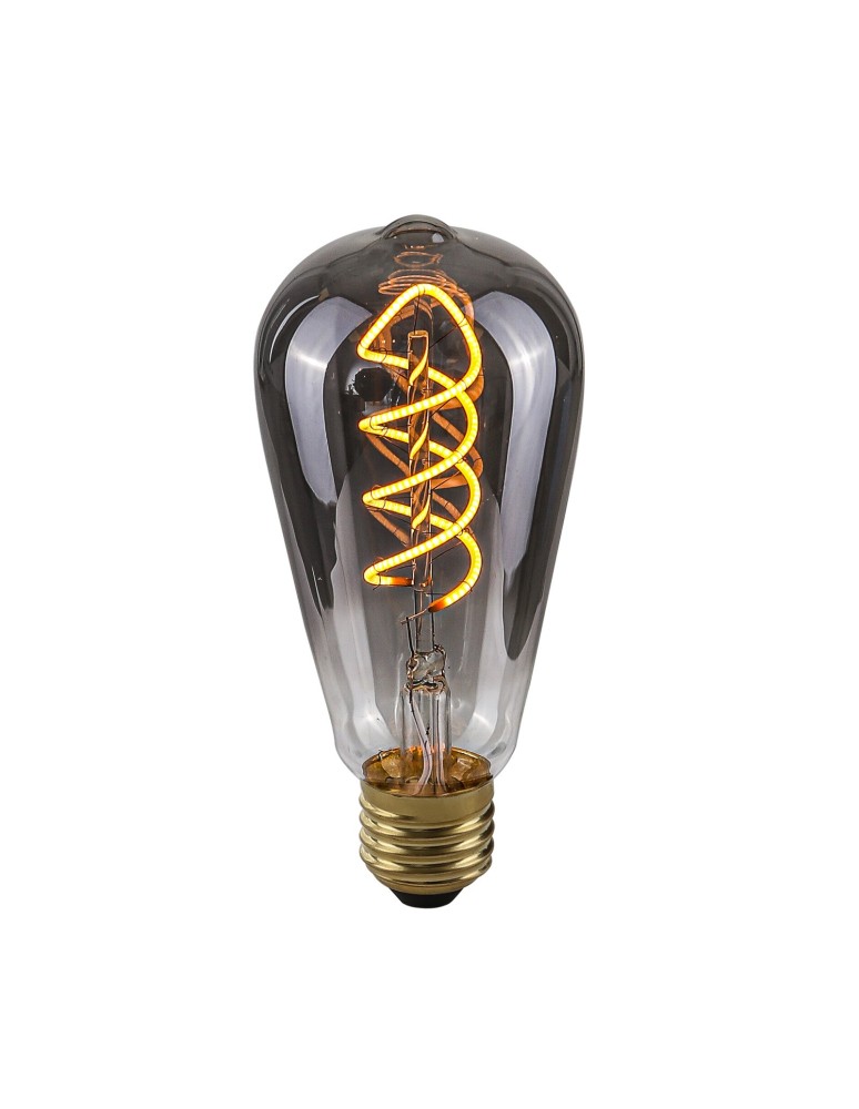 Edison LED E27 230V bulbs - ITALUX Spiral Smoke LED Bulb E27 4W 2200K 90lm Smoky 801551 ST64. - product kolory-swiatla.pl 1