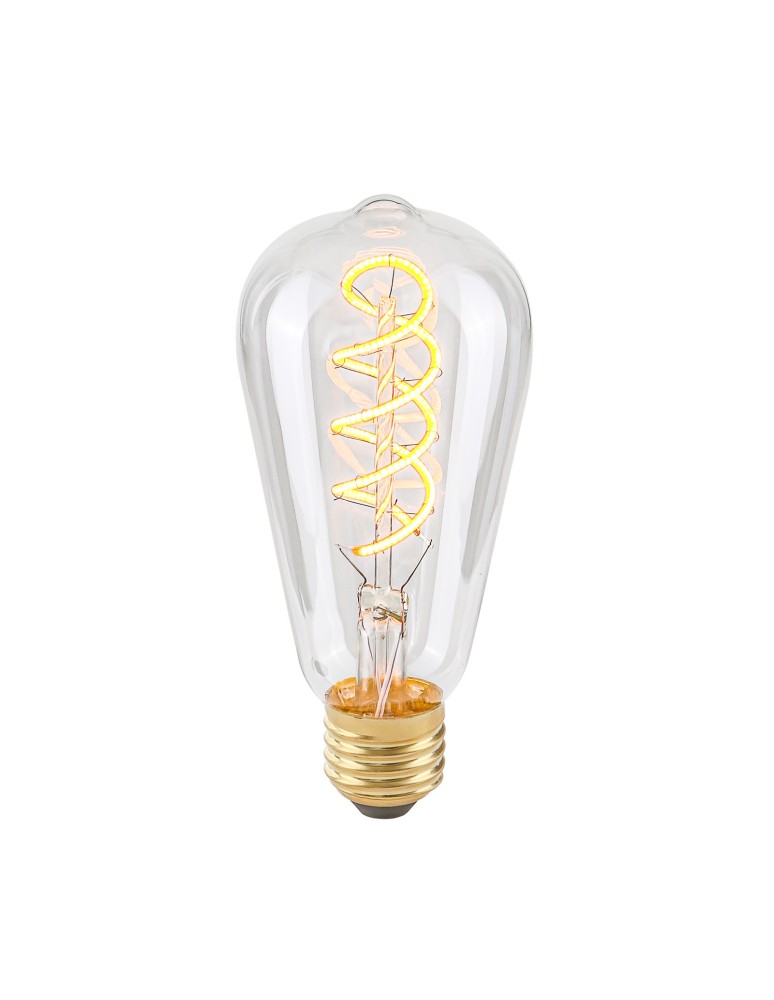 Edison LED E27 230V bulbs - ITALUX Spiral Clear LED Bulb E27 4W 2200K 175lm Transparent 801501 ST64 - product kolory-swiatla.pl 1