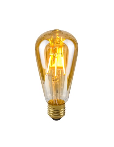 ITALUX Amber LED bulb E27 4W 2200K 400lm Amber LDS-ST64-A ST64.