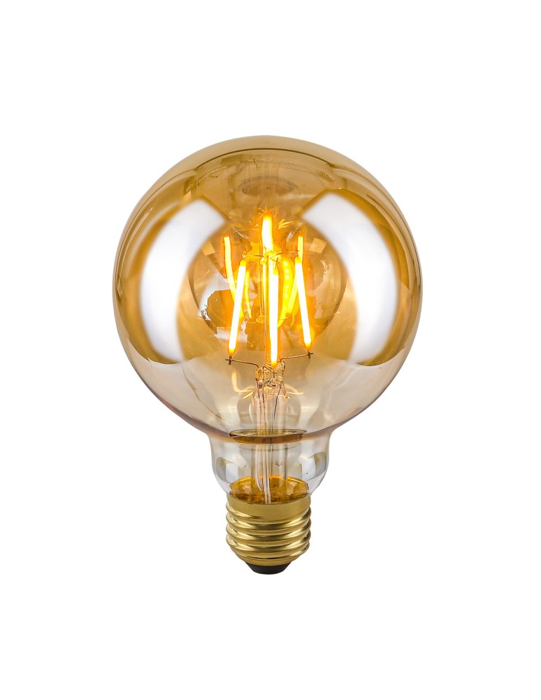 Edison LED E27 230V bulbs - ITALUX Amber LED bulb E27 4W 2200K 400lm Amber LDS-G95-A G95. - product kolory-swiatla.pl 1