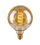 Edison LED E27 230V bulbs - ITALUX Spiral Amber LED Bulb E27 4W 2200K 90lm Amber LDS-G125-SA G125. - product 1