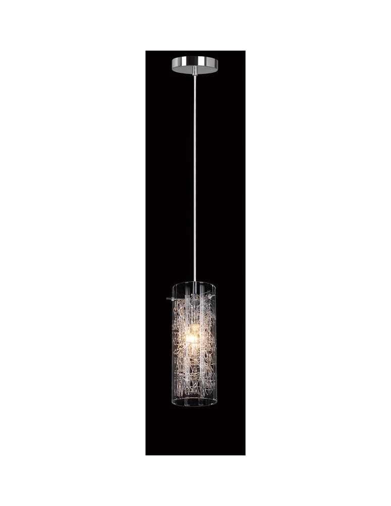 Pendant lamps - ITALUX Ibiza Pendant E14 1x40W Chrome MDM1903/1 - product kolory-swiatla.pl 1