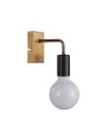 ITALUX Irina Wall lamp E27 1x60W Black/Gold MB-H1721401-W1 G/B