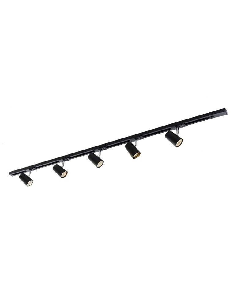 Ready-made rail kits - ITALUX Astley Stringers Set GU10 5x35W Black 914121 BL - product kolory-swiatla.pl 1