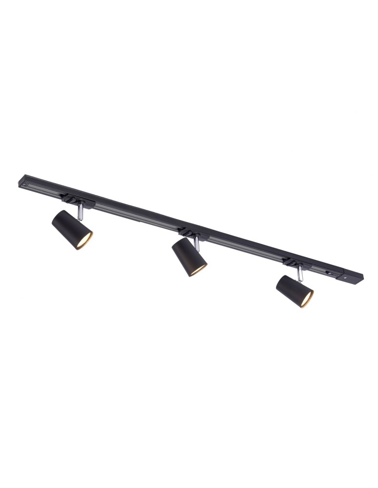Ready-made rail kits - ITALUX Astley Stringers Set GU10 3x35W Black 914021 BL - product kolory-swiatla.pl 1