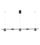 LED pendant lamps - ITALUX LED Pendant Remdal integrated 30W 4000K 2300lm Brass PND-16374-5-BK-4K - product 1