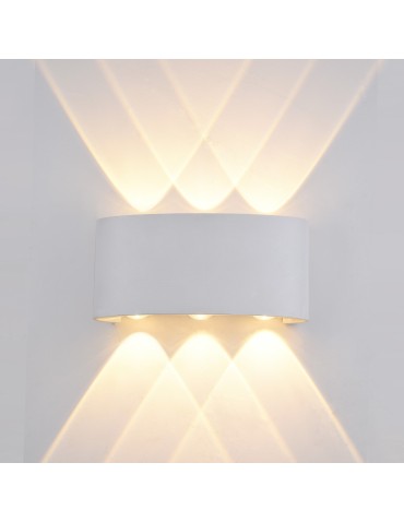 ITALUX Ortelo Outdoor Wall mounted LED integrated 6W IP54 White OWL-451-3-WH.