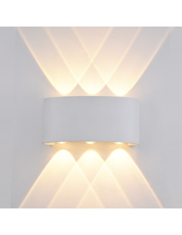 Outdoor wall lamps - ITALUX Ortelo Outdoor Wall mounted LED integrated 6W IP54 White OWL-451-3-WH. - product kolory-swiatla.pl 1