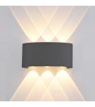 Outdoor wall lamps - ITALUX Ortelo Outdoor Wall Mounted LED Integrated 6W IP54 Black OWL-451-3-BL - product 1