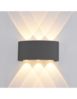ITALUX Ortelo Outdoor Wall Mounted LED Integrated 6W IP54 Black OWL-451-3-BL