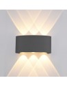 ITALUX Ortelo Outdoor Wall Mounted LED Integrated 6W IP54 Black OWL-451-3-BL