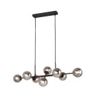 Pendant lamps - ITALUX Erimida Pendant G9 8x10W Black PND-2244-8A-BL - product 1