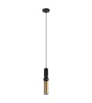 Loft pendant lamps - ITALUX Isidora Pendant GU10 1x25W Black/Brown PND-14290-1-BK-BRO - product 1