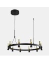 Italux Almelo LED 49W 2920lm 3000K Pendant Black Gold PND-83812-20