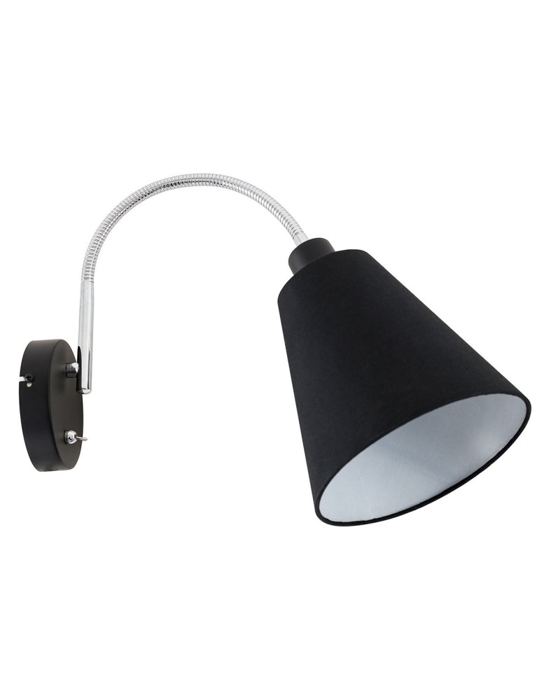 Wall lamps - ITALUX Tonia Wall lamp E27 40W Black WL-76382-1-BL - product kolory-swiatla.pl 1