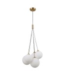 Pendant lamps spheres - ITALUX Perlos Pendant G9 5x5W Brass PND-54456-5-HB - product 1