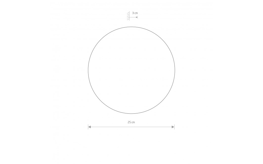 Nowodvorski RING MIRROR LED M Sufitowa Plafon Max moc 9W LED Inny 10277