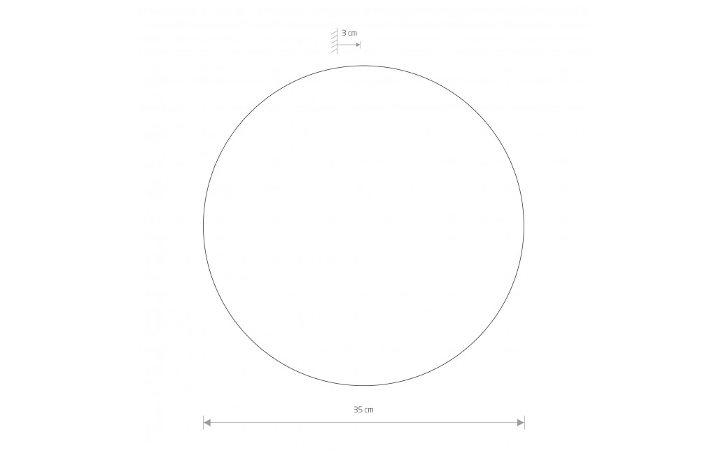 Nowodvorski RING MIRROR LED L Sufitowa Plafon Max moc 15W LED Inny 10278