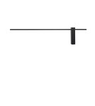 Modern wall lamps - Nowodvorski MOTIVE LED L Wall lamp with switch Max wattage 12W LED Black 10313 - product 1