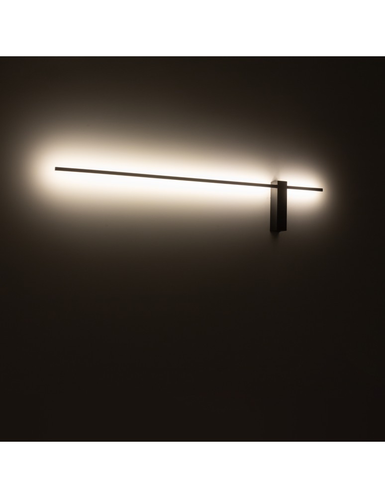 Modern wall lamps - Nowodvorski MOTIVE LED L Wall lamp with switch Max wattage 12W LED Black 10313 - product kolory-swiatla.pl 3