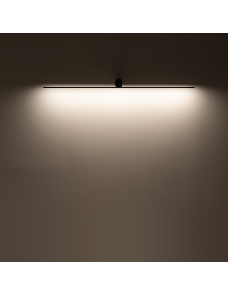 Wall lamps over the mirror - Nowodvorski SPIN LED S Wall Wall lamp Picture wall lamp Max power 9W LED Black 10368 - product kolory-swiatla.pl 2