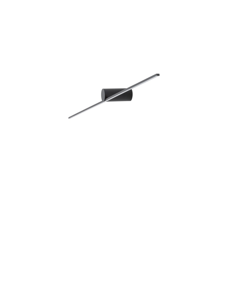 Wall lamps over the mirror - Nowodvorski SPIN LED S Wall Wall lamp Picture wall lamp Max power 9W LED Black 10368 - product kolory-swiatla.pl 3