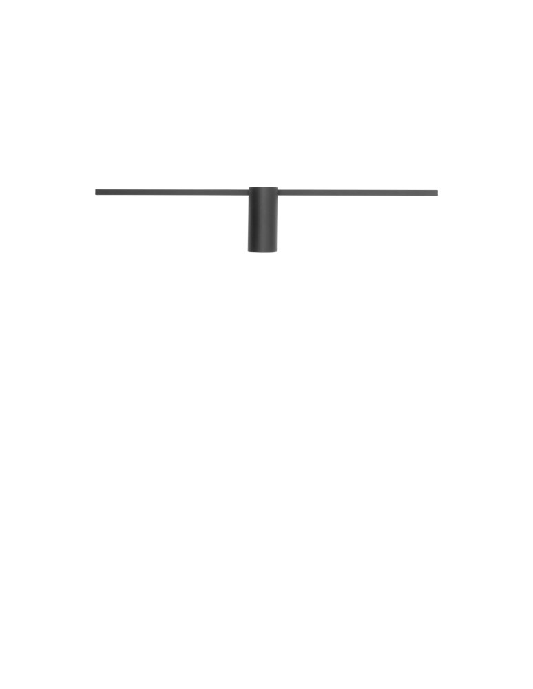 Wall lamps over the mirror - Nowodvorski SPIN LED S Wall Wall lamp Picture wall lamp Max power 9W LED Black 10368 - product kolory-swiatla.pl 4