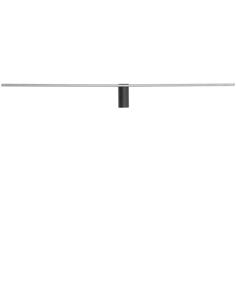 Wall lamps over the mirror - Nowodvorski SPIN LED L Wall Mounted picture wall lamp Max wattage 12W LED Black 10371 - product kolory-swiatla.pl 4